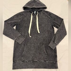 Women’s Vintage Black Tunic Hoodie